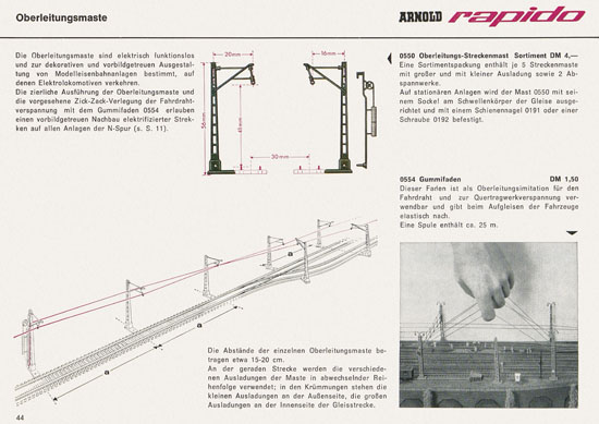 Arnold rapido Katalog 1966-1967