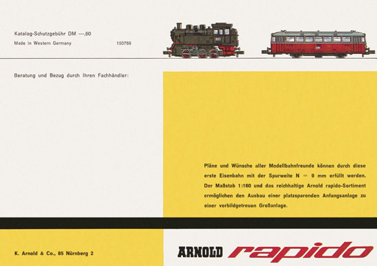 Arnold rapido Katalog 1966-1967