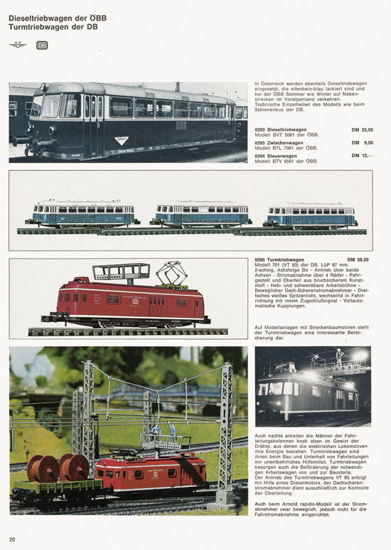 Arnold rapido Katalog 1970-1971