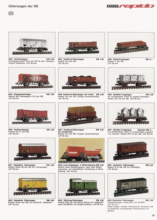 Arnold rapido Katalog 1970-1971