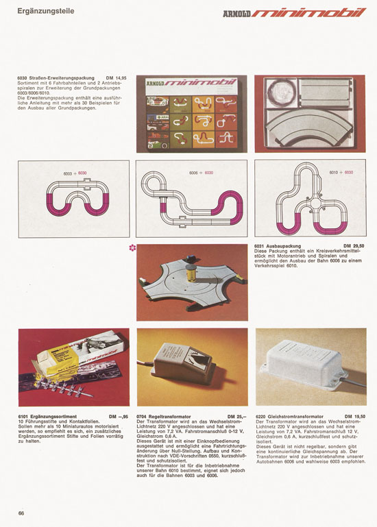 Arnold rapido Katalog 1970-1971