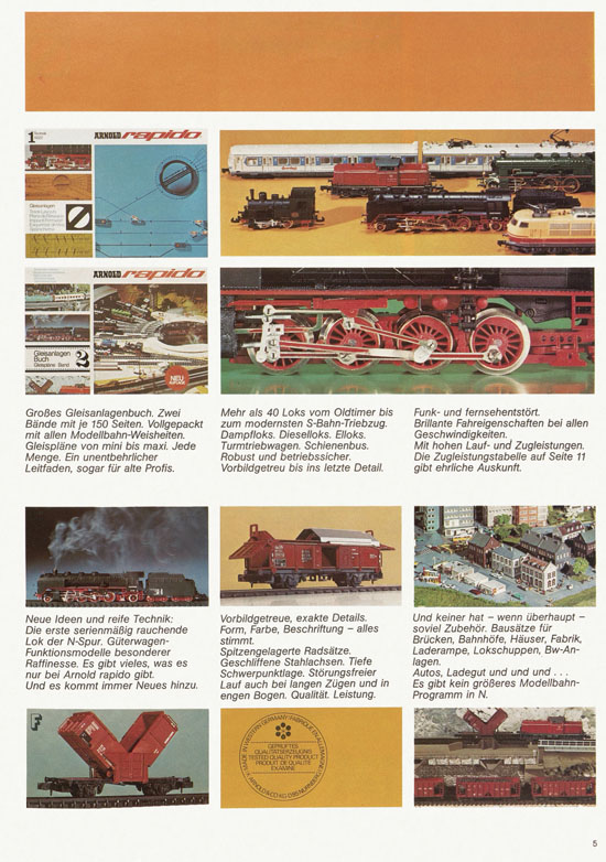 Seite 5 Arnold rapido Katalog 1973