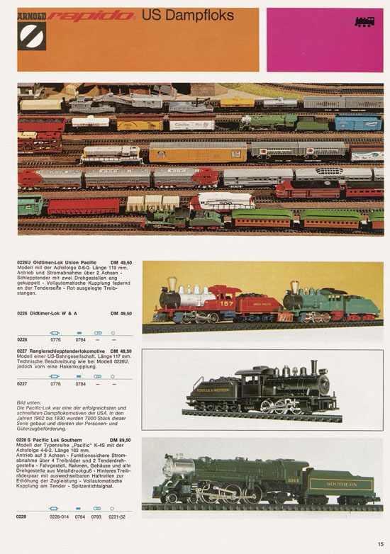 Seite 15 Arnold rapido Katalog 1973