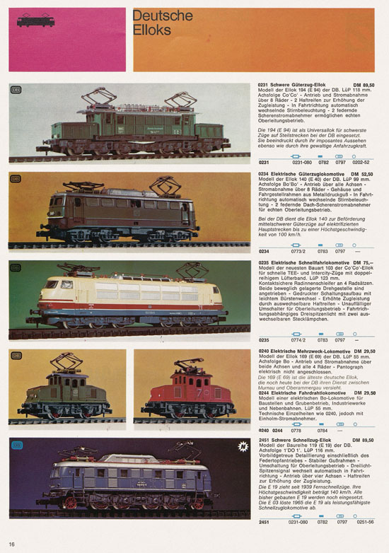 Arnold rapido Katalog 1973