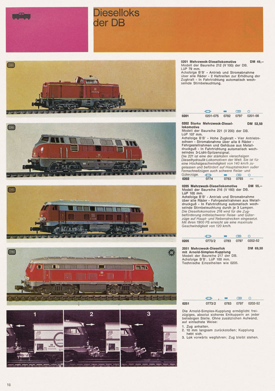 Seite 18 Arnold rapido Katalog 1973
