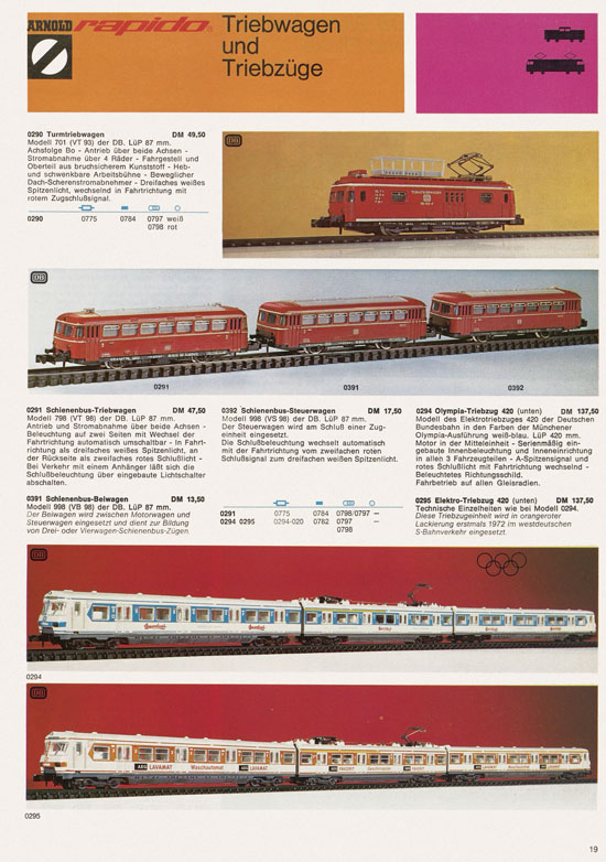 Seite 19 Arnold rapido Katalog 1973