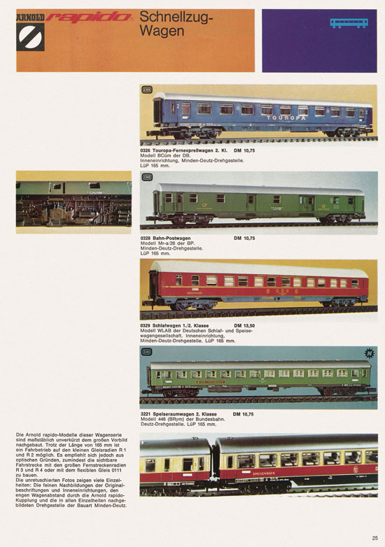 Seite 25 Arnold rapido Katalog 1973