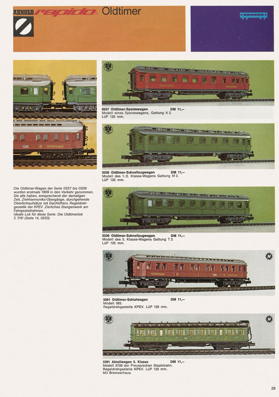 Seite 29 Arnold rapido Katalog 1973