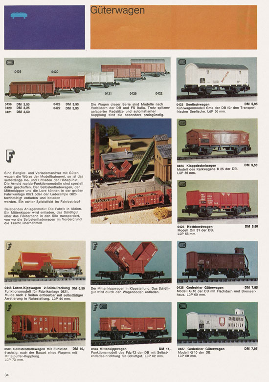 Seite 34 Arnold rapido Katalog 1973