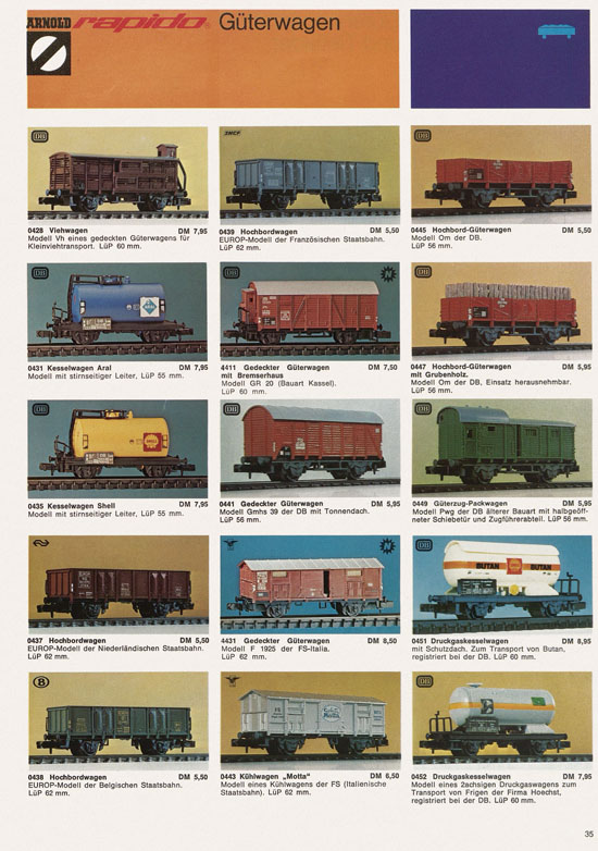 Seite 35 Arnold rapido Katalog 1973