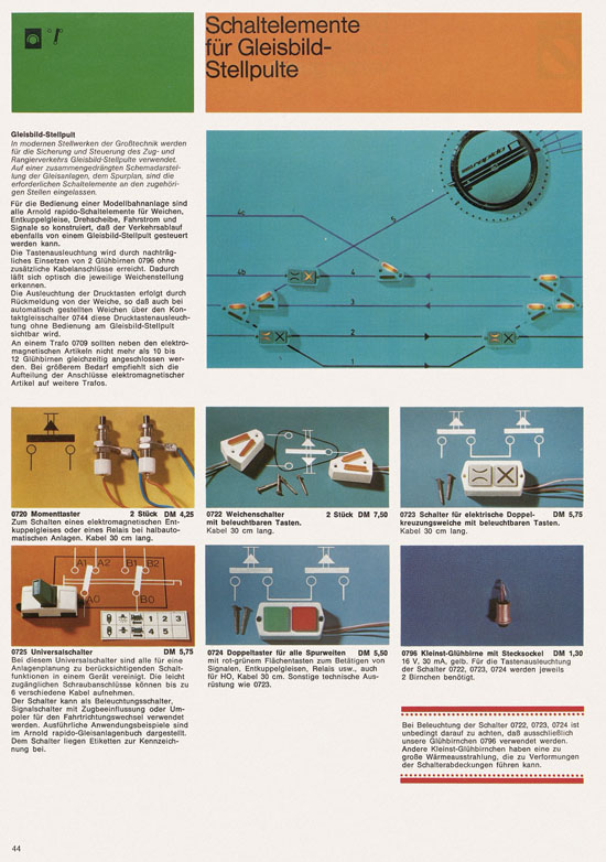 Arnold rapido Katalog 1973