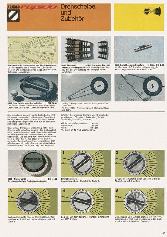 Seite 47 Arnold rapido Katalog 1973