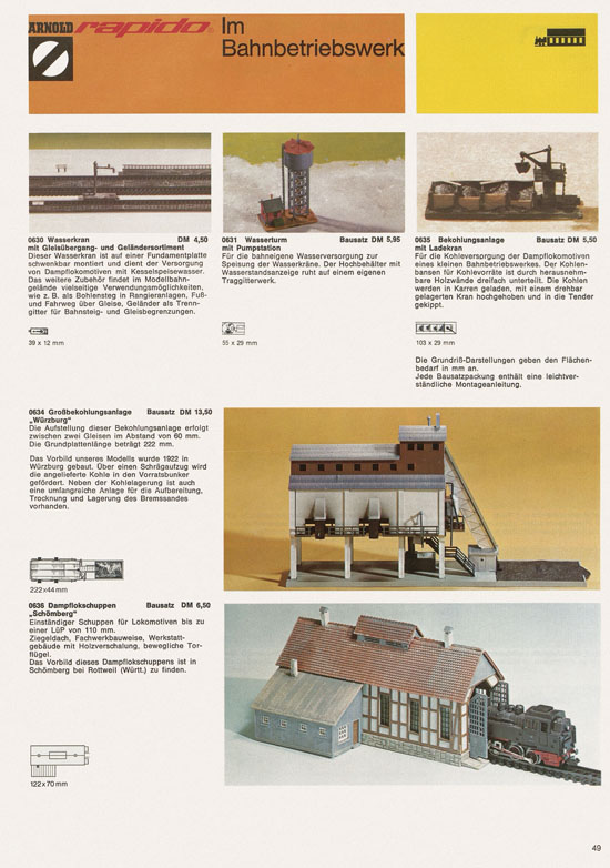 Seite 49 Arnold rapido Katalog 1973