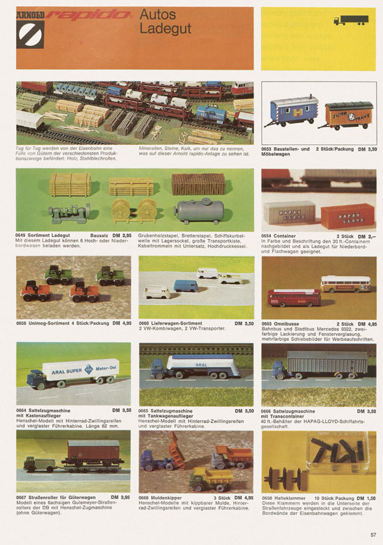 Seite 57 Arnold rapido Katalog 1973