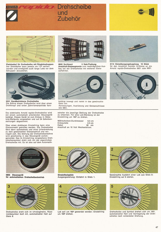 Arnold rapido Katalog 1974-1975