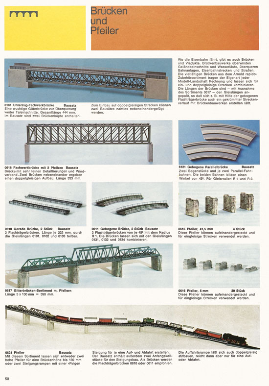 Arnold rapido Katalog 1974-1975