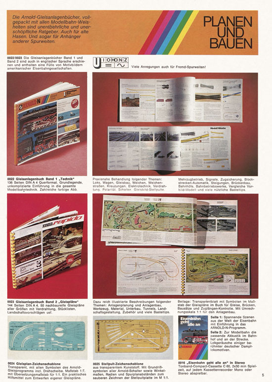 Seite 5 Arnold Katalog N-Modellbahnen 1976-1977