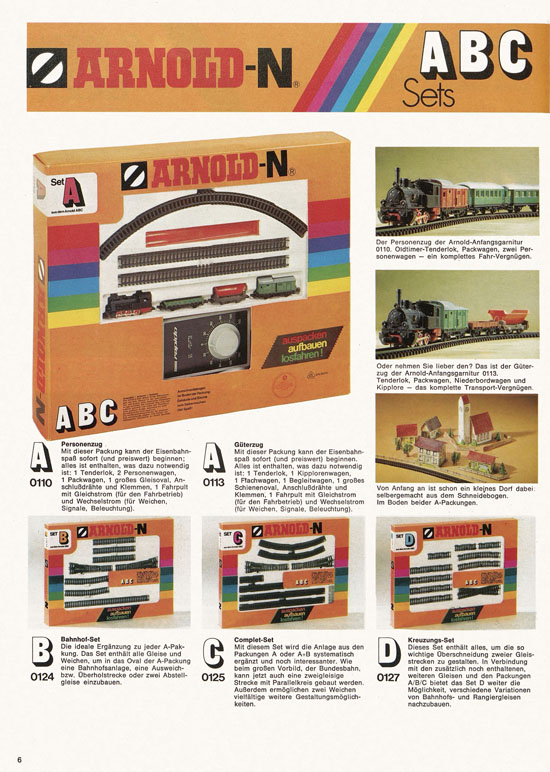 Seite 6 Arnold Katalog N-Modellbahnen 1976-1977