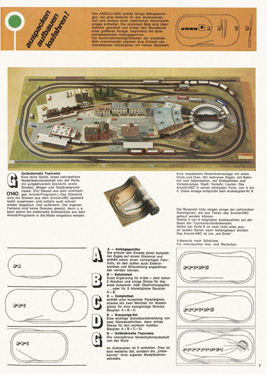 Seite 7 Arnold Katalog N-Modellbahnen 1976-1977