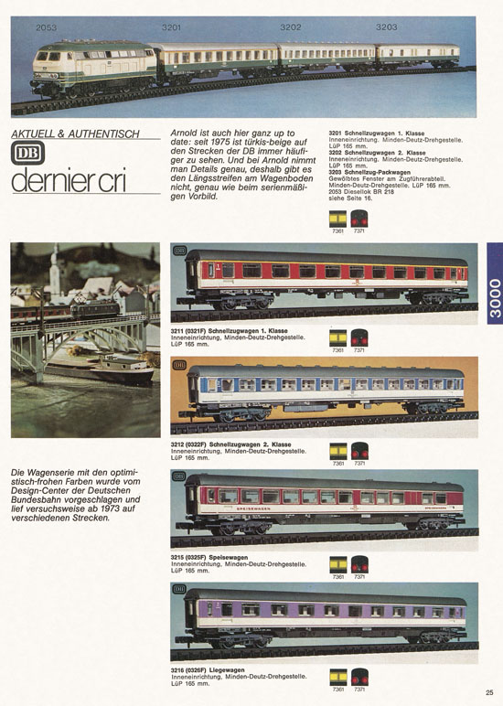 Seite 25 Arnold Katalog N-Modellbahnen 1976-1977