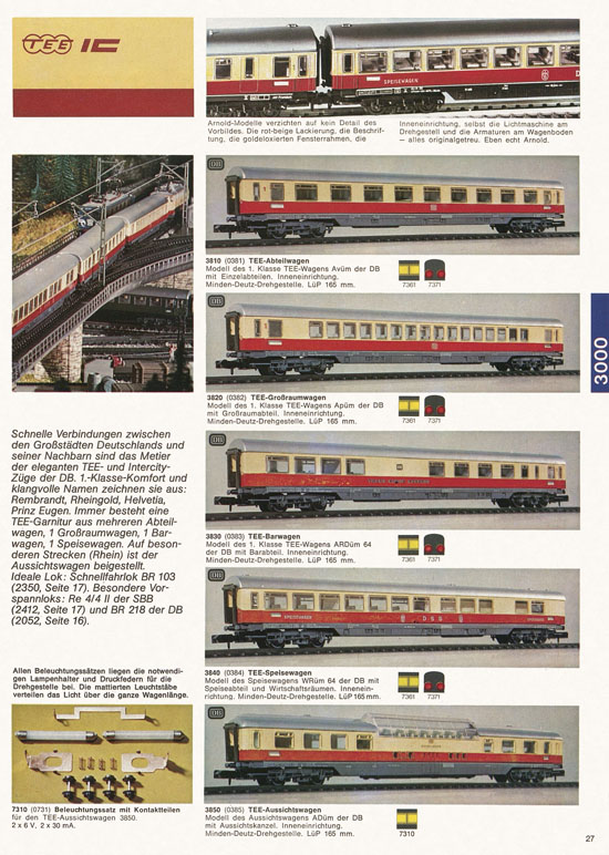 Seite 27 Arnold Katalog N-Modellbahnen 1976-1977