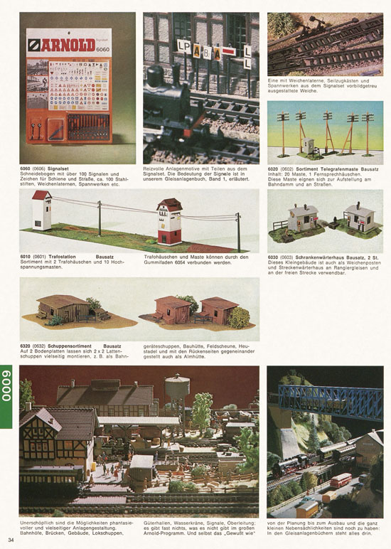 Seite 34 Arnold Katalog N-Modellbahnen 1976-1977
