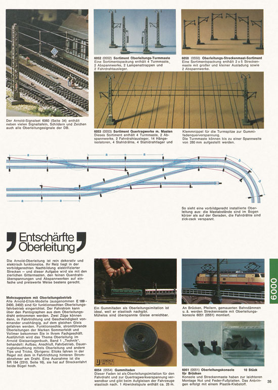 Seite 35 Arnold Katalog N-Modellbahnen 1976-1977