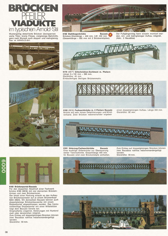 Seite 36 Arnold Katalog N-Modellbahnen 1976-1977