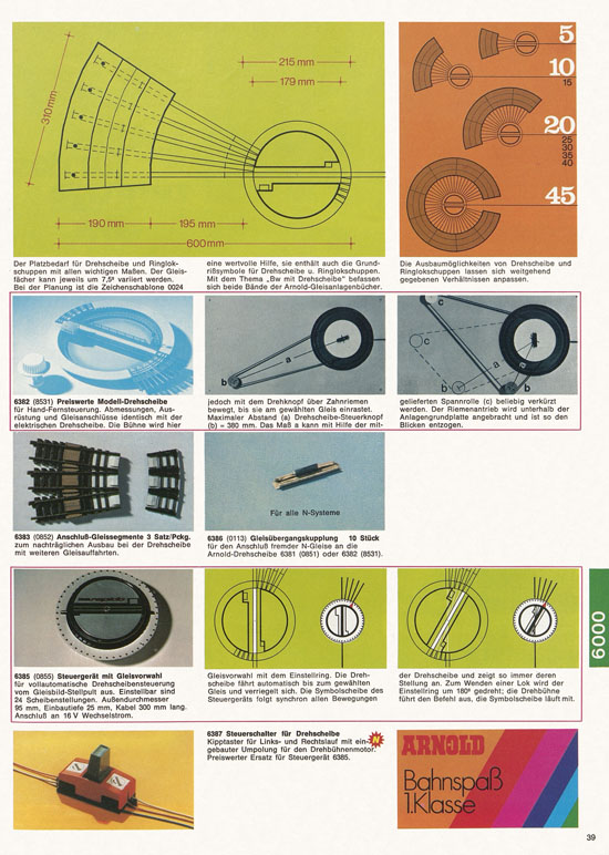 Seite 39 Arnold Katalog N-Modellbahnen 1976-1977