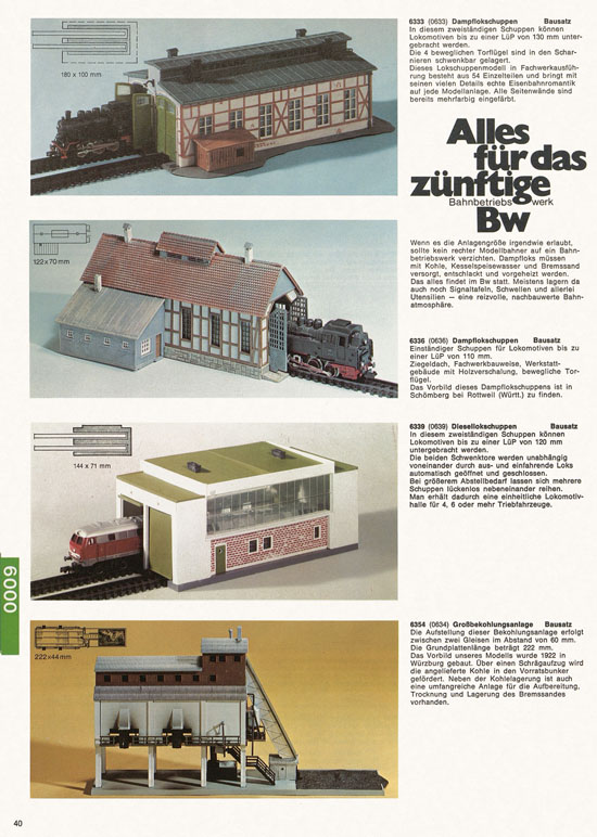 Seite 40 Arnold Katalog N-Modellbahnen 1976-1977