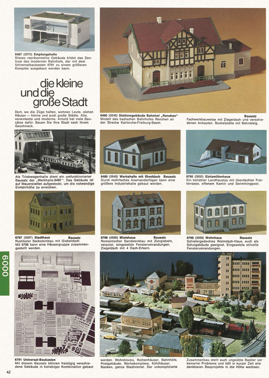 Seite 42 Arnold Katalog N-Modellbahnen 1976-1977