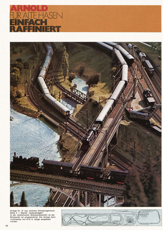 Seite 44 Arnold Katalog N-Modellbahnen 1976-1977