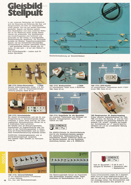 Seite 46 Arnold Katalog N-Modellbahnen 1976-1977