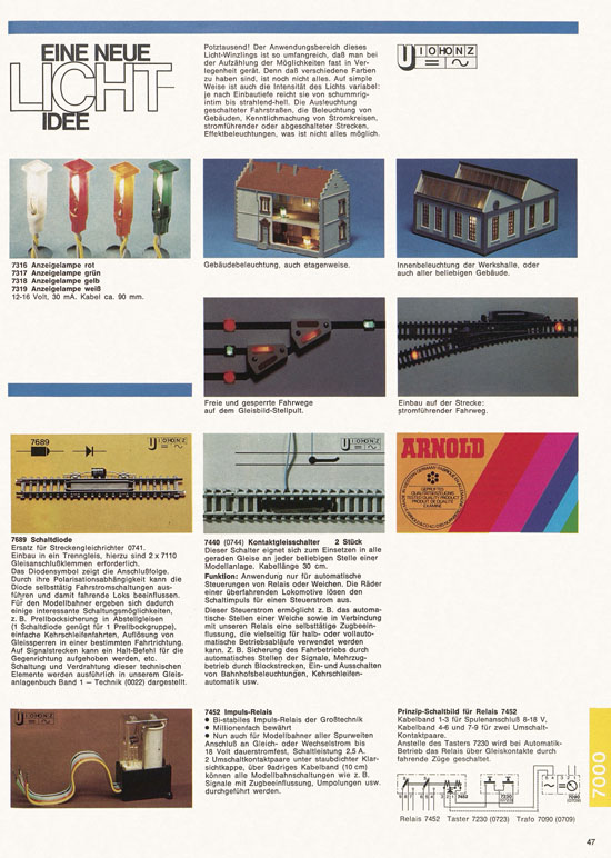 Arnold Katalog N-Modellbahnen 1976-1977