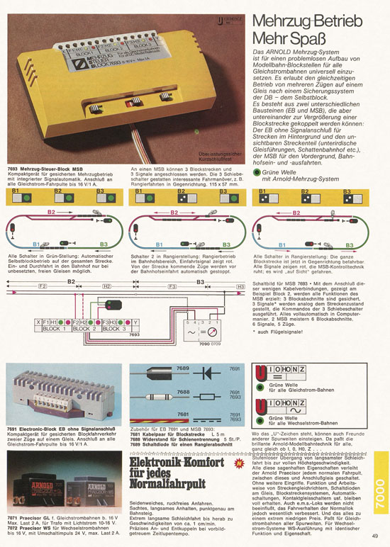 Seite 49 Arnold Katalog N-Modellbahnen 1976-1977