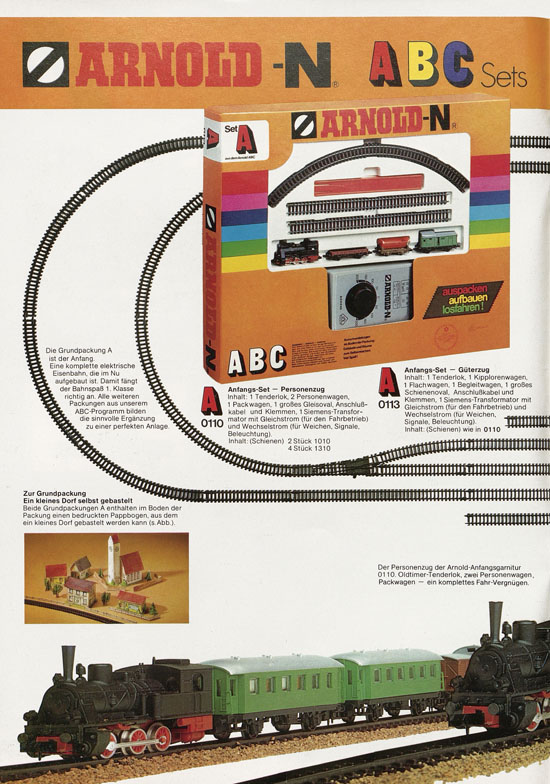 Arnold Katalog N-Modellbahnen 1977-1978