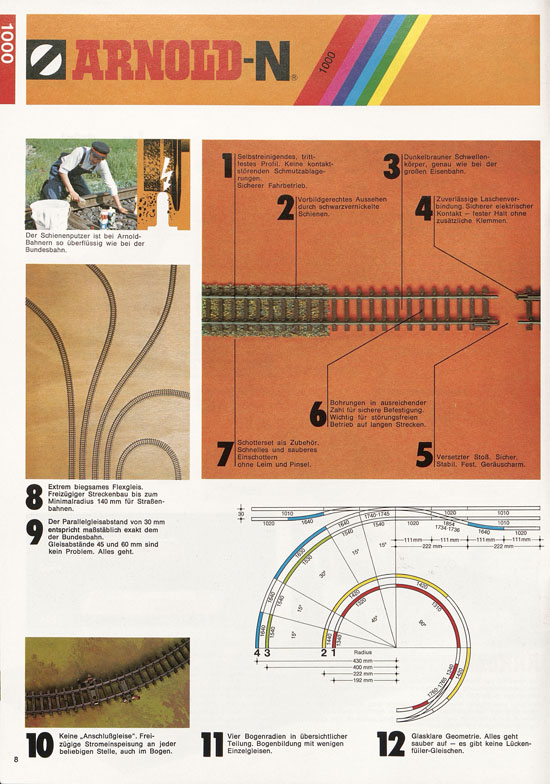 Arnold Katalog N-Modellbahnen 1977-1978