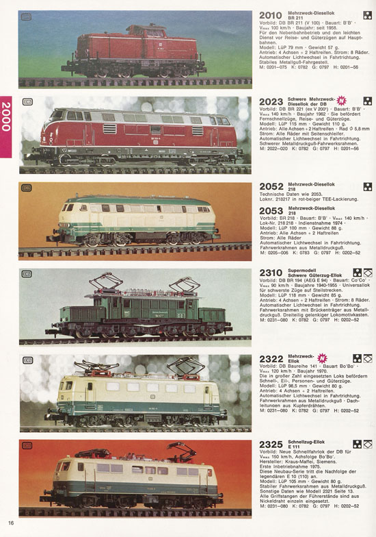 Arnold Katalog N-Modellbahnen 1977-1978