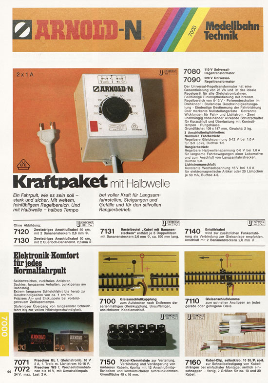 Arnold Katalog N-Modellbahnen 1977-1978