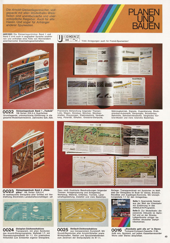 Arnold Katalog N-Modellbahnen 1977-1978