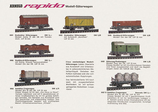 Arnold rapido Katalog 1964-1965