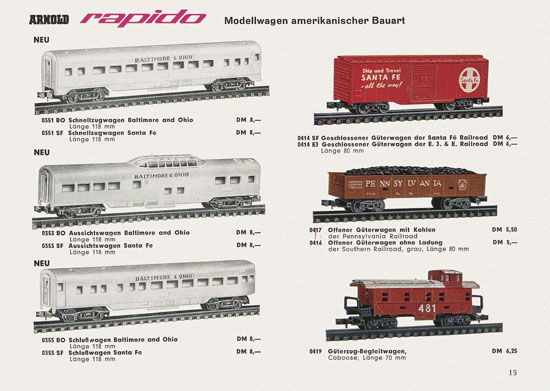 Arnold rapido Katalog 1964-1965