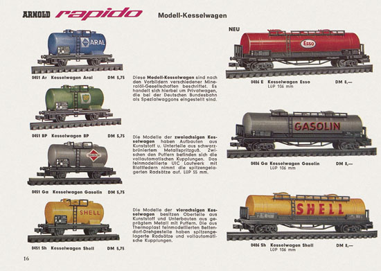 Arnold rapido Katalog 1964-1965