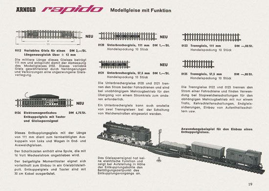 Arnold rapido Katalog 1964-1965