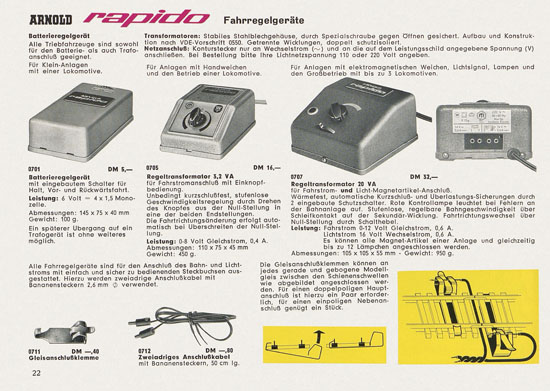 Arnold rapido Katalog 1964-1965