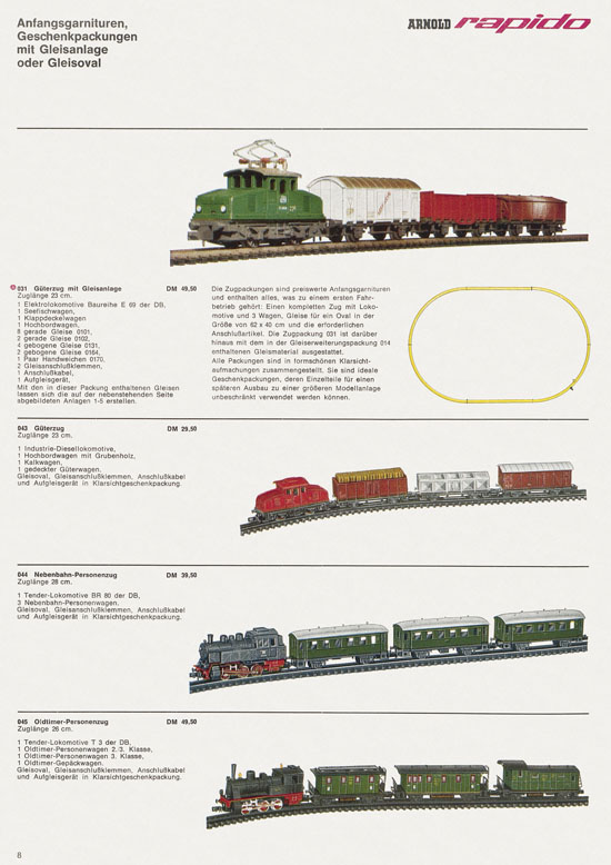 Arnold rapido Katalog 1967-1968