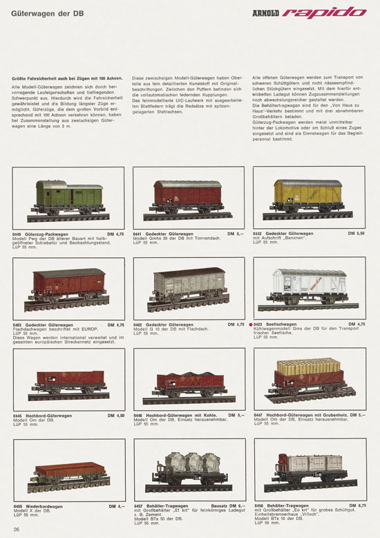 Arnold rapido Katalog 1967-1968