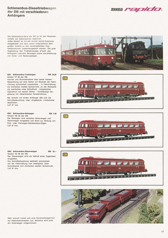 Arnold rapido Katalog 1968-1969