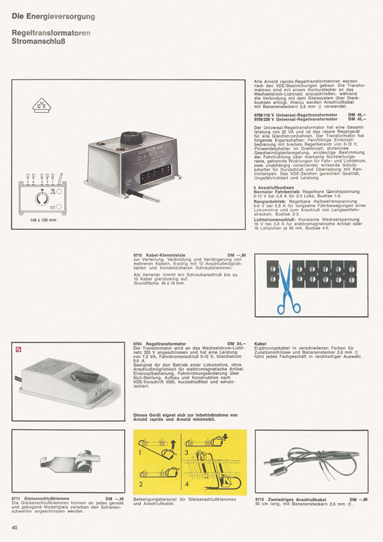 Arnold rapido Katalog 1968-1969