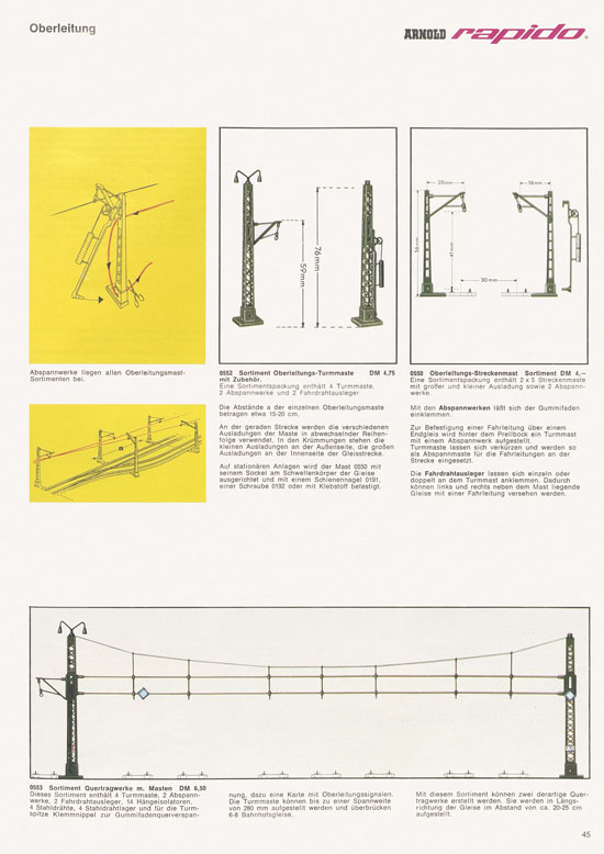 Arnold rapido Katalog 1968-1969